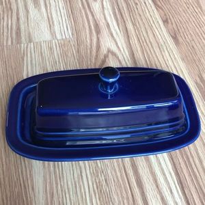 Fiesta Butter Dish With Cover In Cobalt